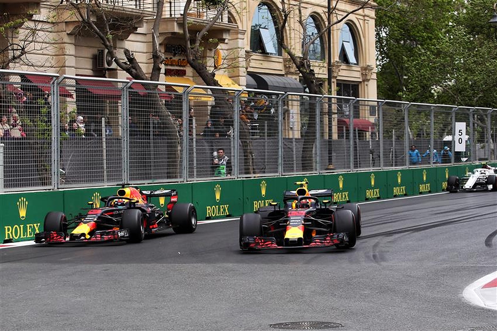 Daniel Ricciardo and Max Verstappen at Red Bull, Azerbaijan 2018 - Formula1news.co.uk