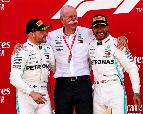 Lewis Hamilton and Daimler boss in 2019 - Formula1News.co.uk