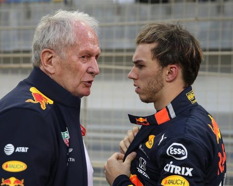 Pierre Gasly and Helmut Marko at Red Bull - Formula1news.co.uk