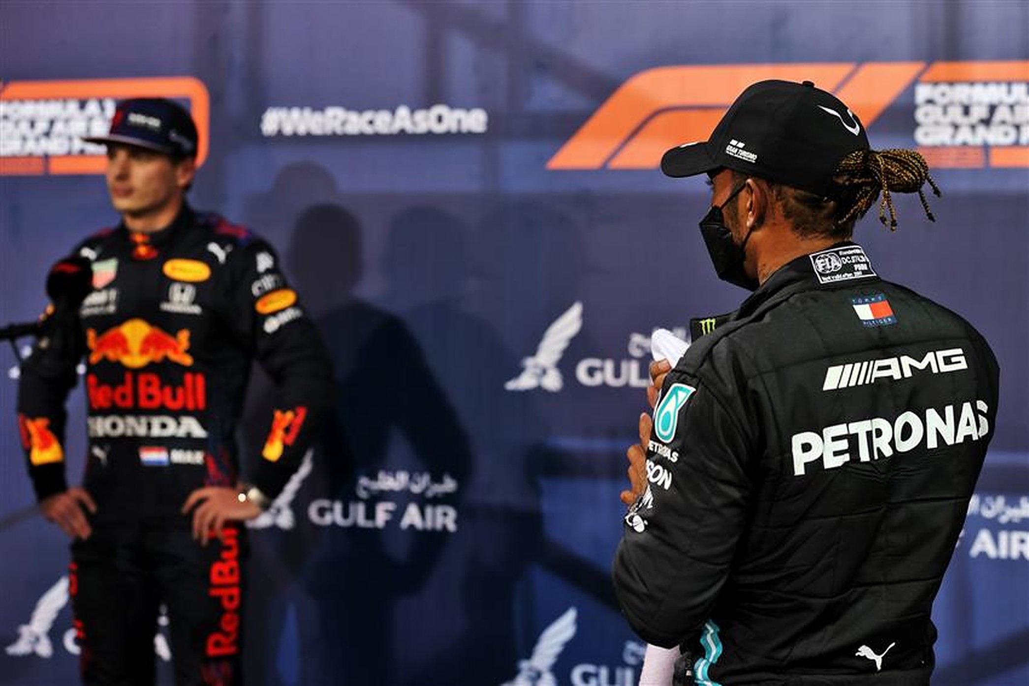Lewis Hamilton and Max Verstappen at Bahrain - Formula1news.co.uk