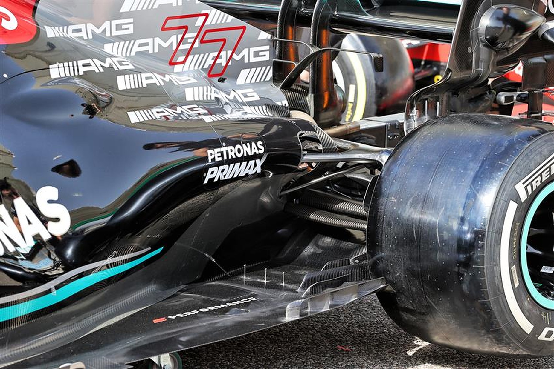 Mercedes W12 rear floor detail - Formula1news.co.uk