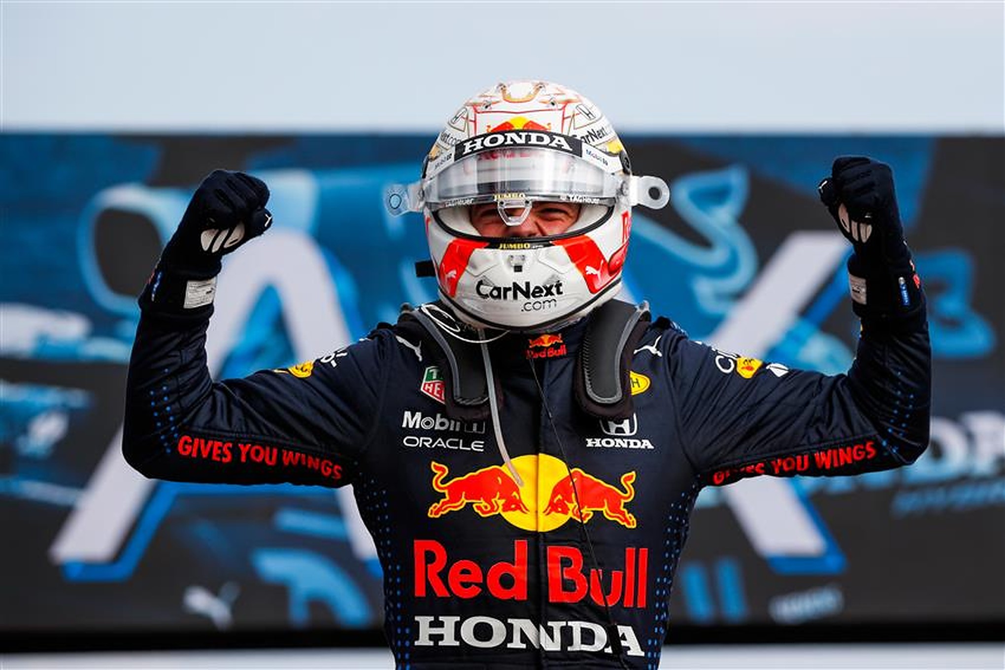 Max Verstappen after winning at Imola in 2021 - Formula1news.co.uk