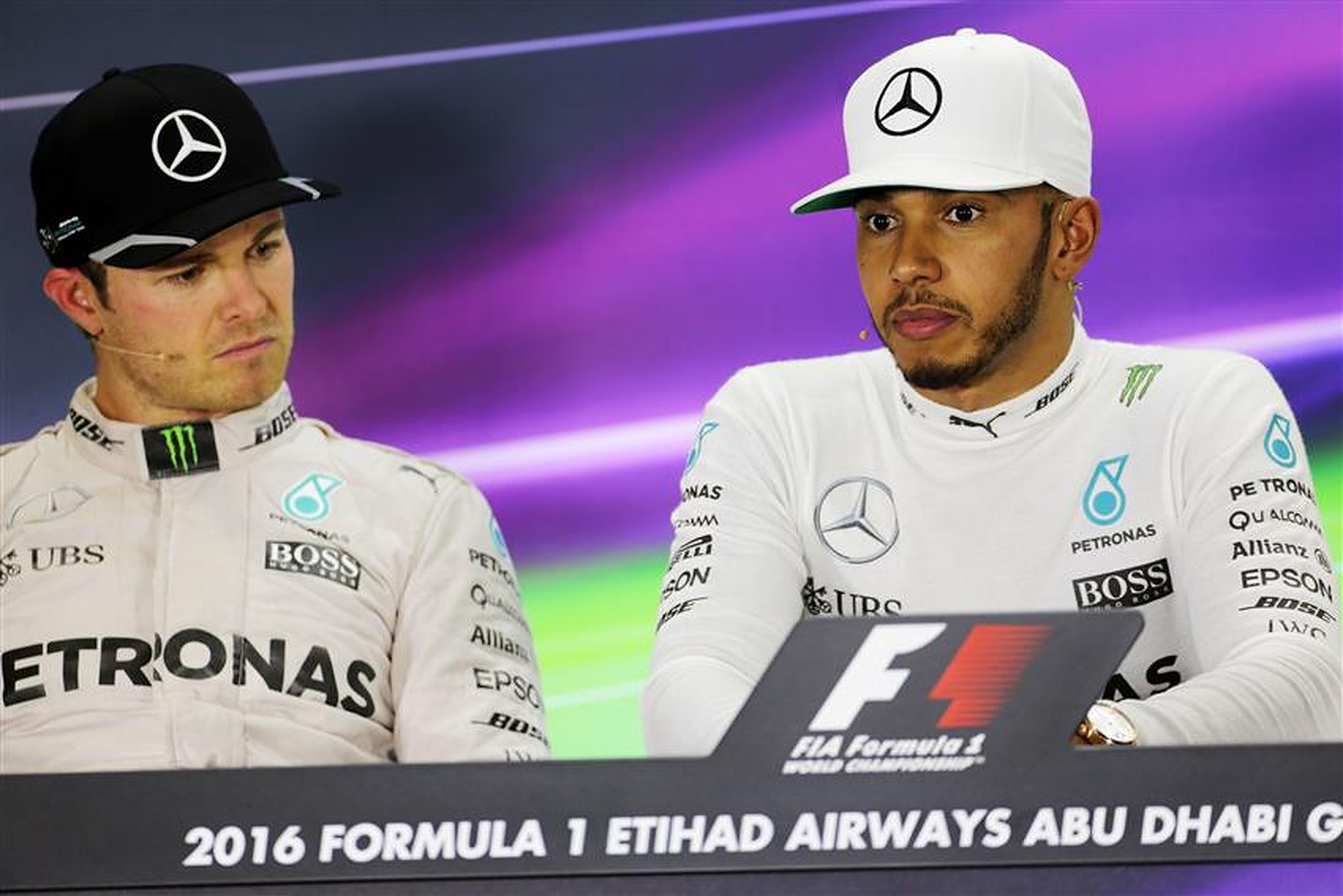 Nico Rosberg and Lewis Hamilton at Mercedes in 2016 - Formula1news.co.uk