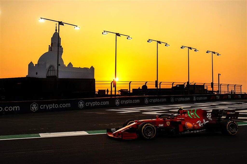 Carlos Sainz at the 2021 Saudi Arabia GP.v1