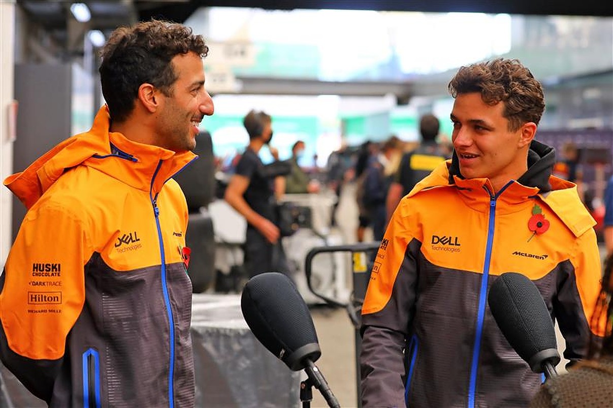 Daniel Ricciardo and Lando Norris in 2021.v1