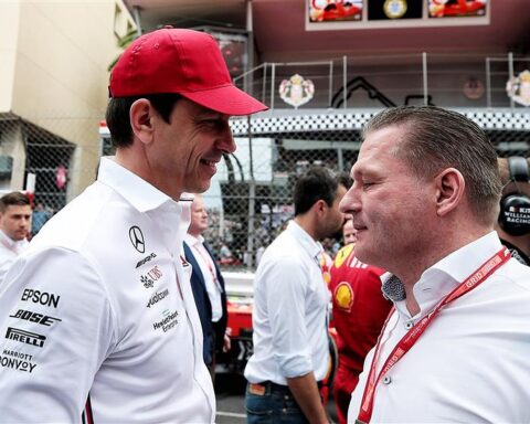 Jos Verstappen and Toto Wolff in Monaco.v1