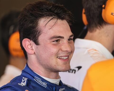 Patricio O'Ward tests a McLaren F1 Car.v1