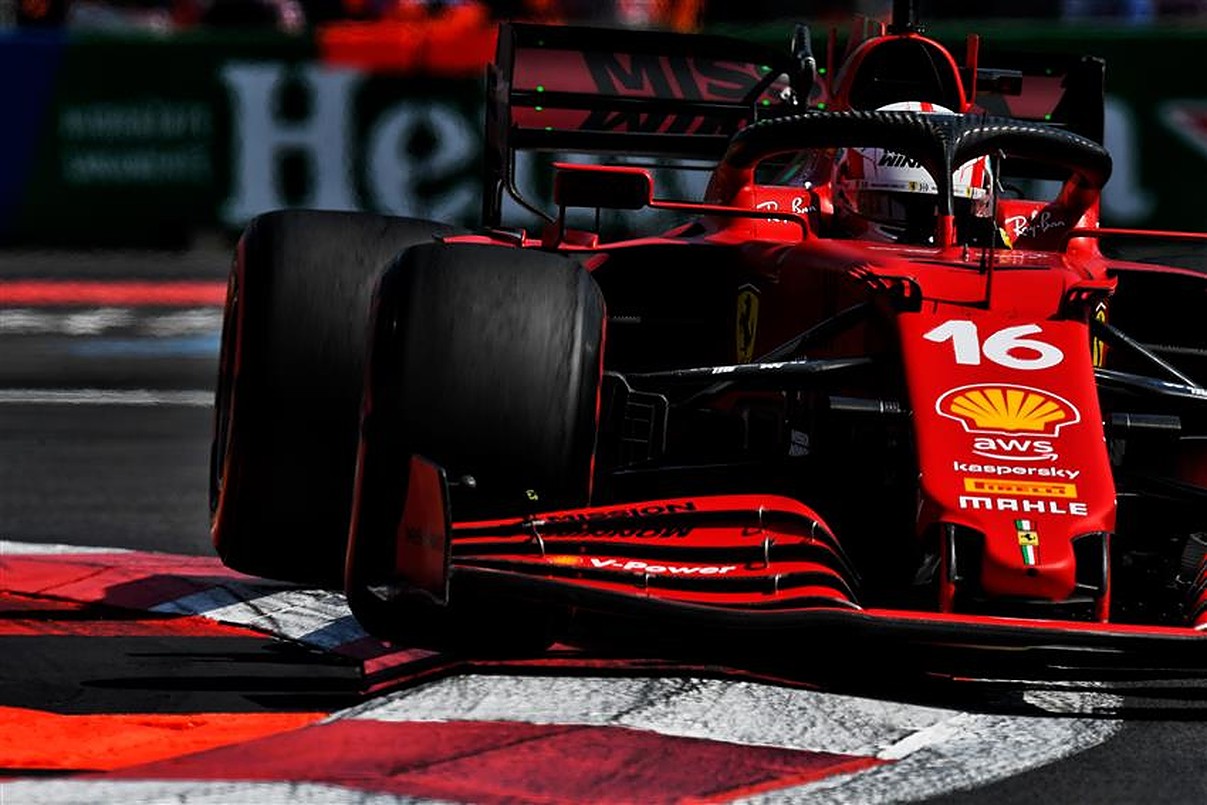 Ferrari driver Charles Leclerc at the 2021 Mexico GP.v1