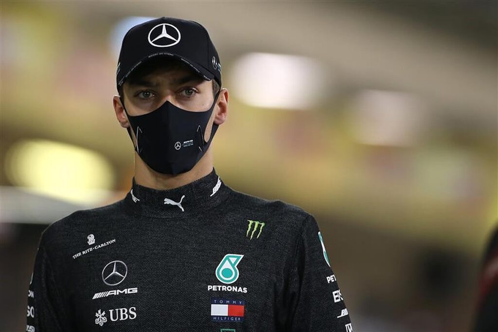 George Russell at the 2020 Sakhir GP with Mercedes.v1
