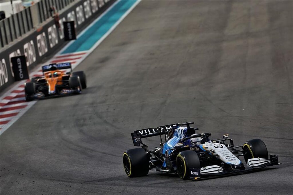 George Russell at the 2021 Abu Dhabi Grand Prix