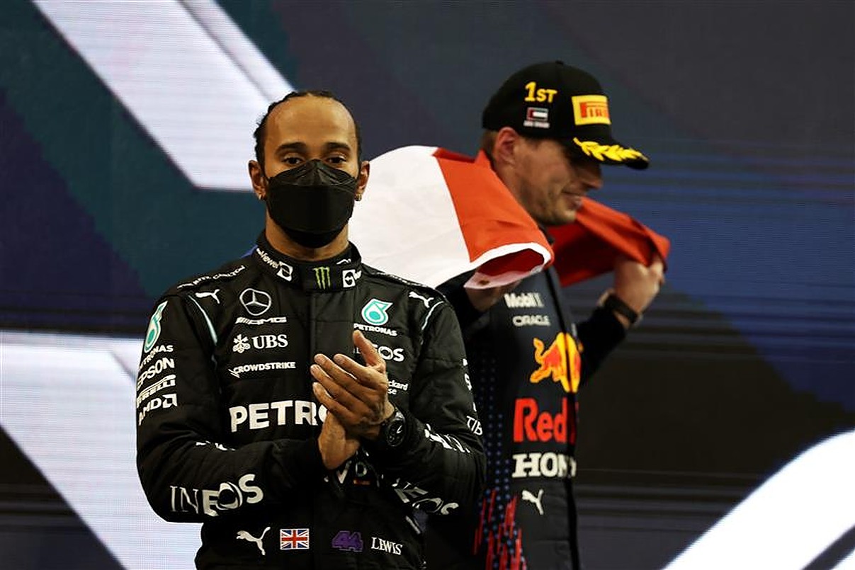 Lewis Hamilton after being defeated in the rigged 2021 Abu Dhabi GP.v1