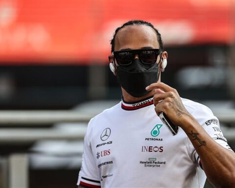 Lewis Hamilton at the rigged 2021 Abu Dhabi Grand Prix.v1