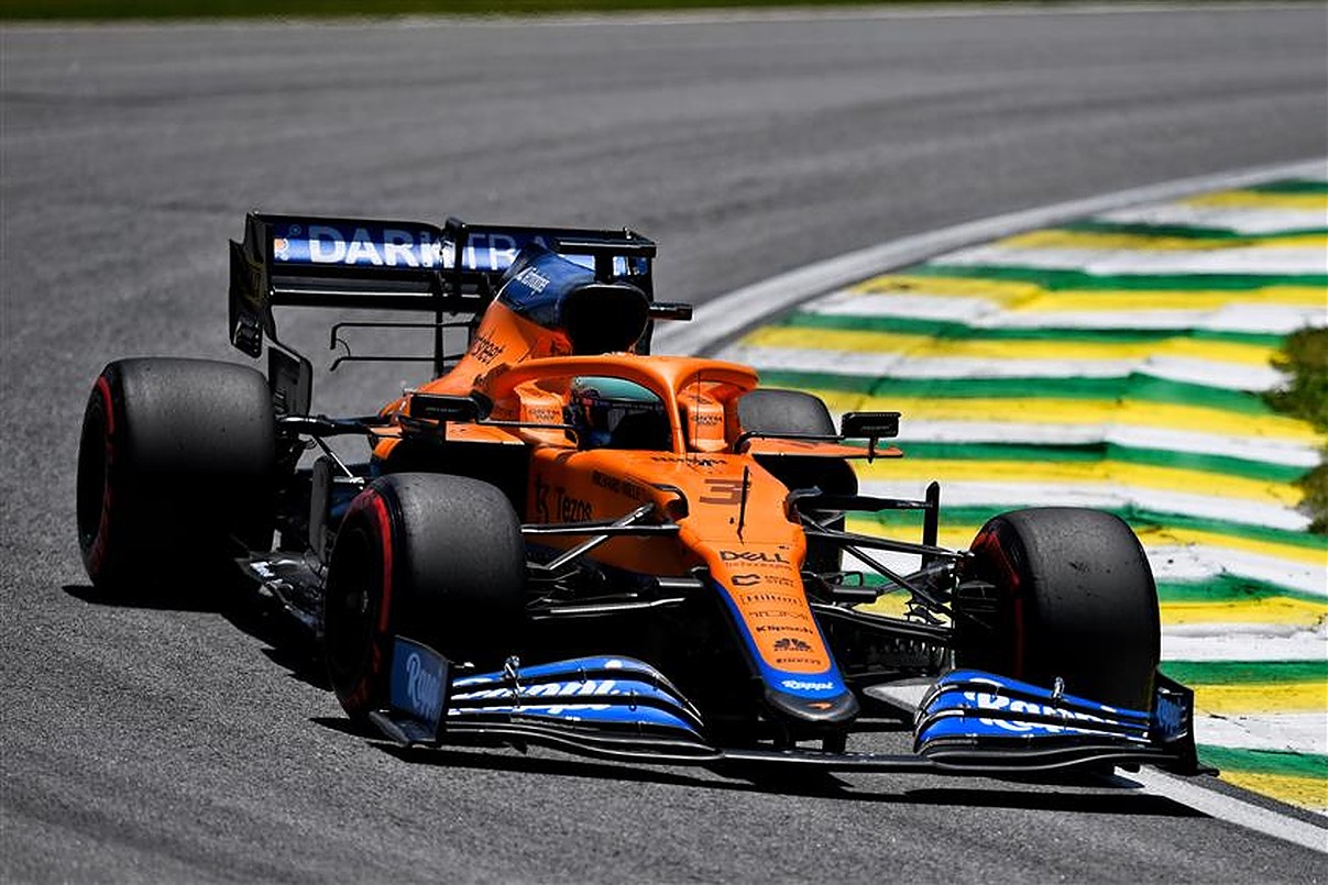 McLaren driver Daniel Ricciardo in Brazil.v1