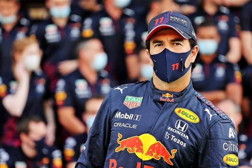 Red Bull driver Sergio Perez at the 2021 Abu Dhabi GP.v1