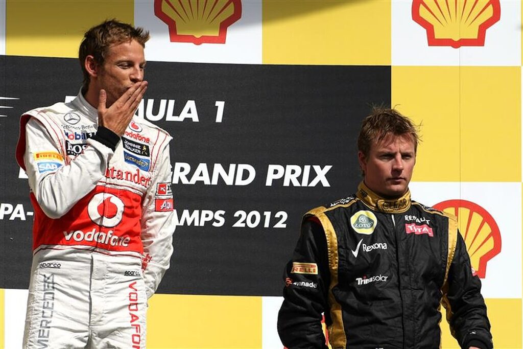 Kimi Raikkonen and Jenson Button on the podium in 2012.v1