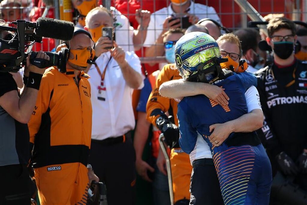 Lando Norris and Andreas Seidl in Austria.v1