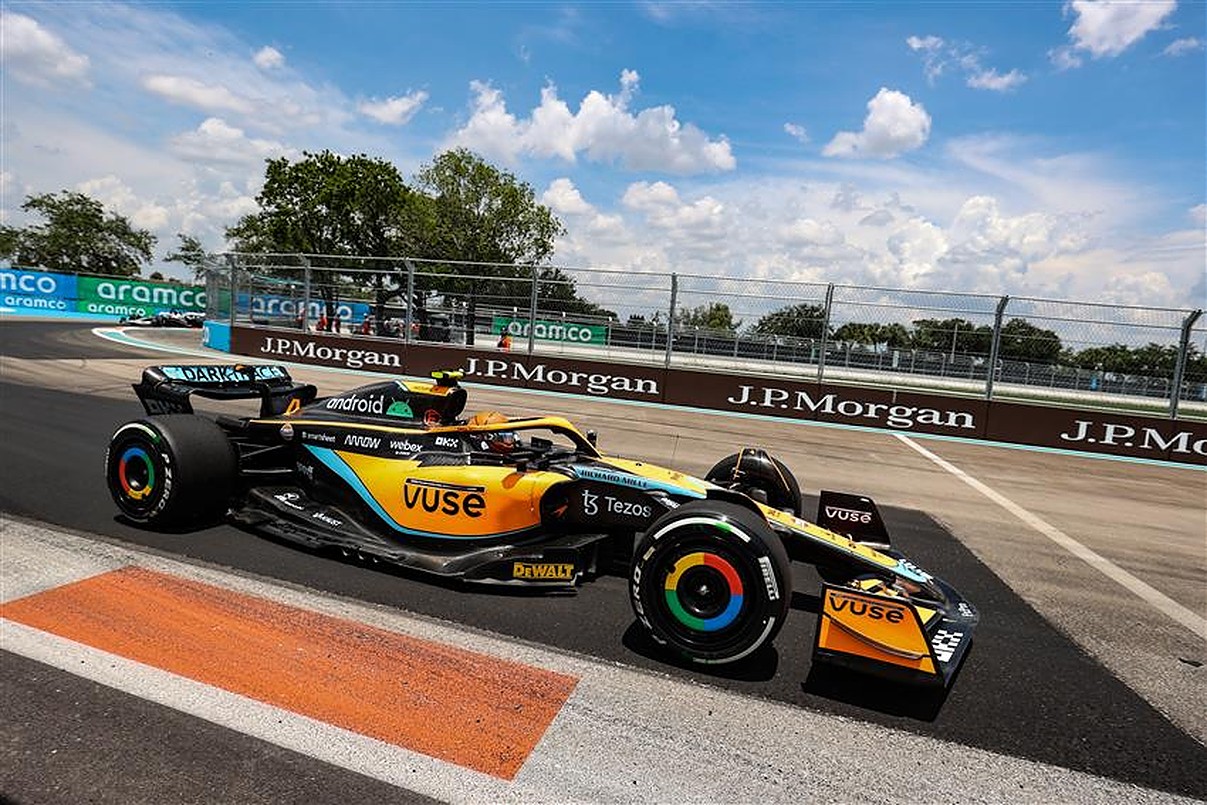Lando Norris (GBR) McLaren MCL36. Miami Grand Prix, Saturday 7th May 2022. Miami International Autodrome, Miami, Florida, USA..v1