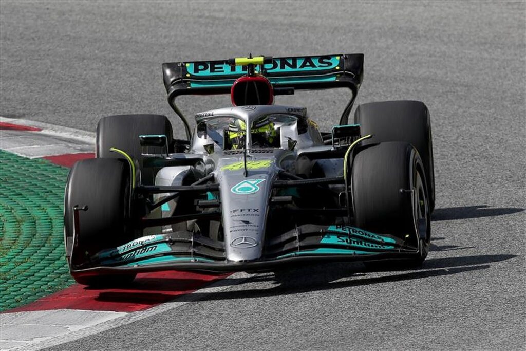 Mercedes returns to black livery as team launches W14 F1 car