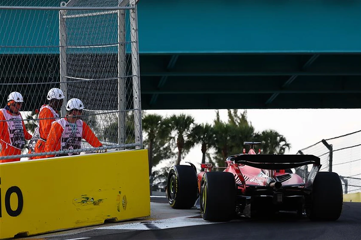 Watch Charles Leclerc crashes at 2023 Miami GP before qualifying