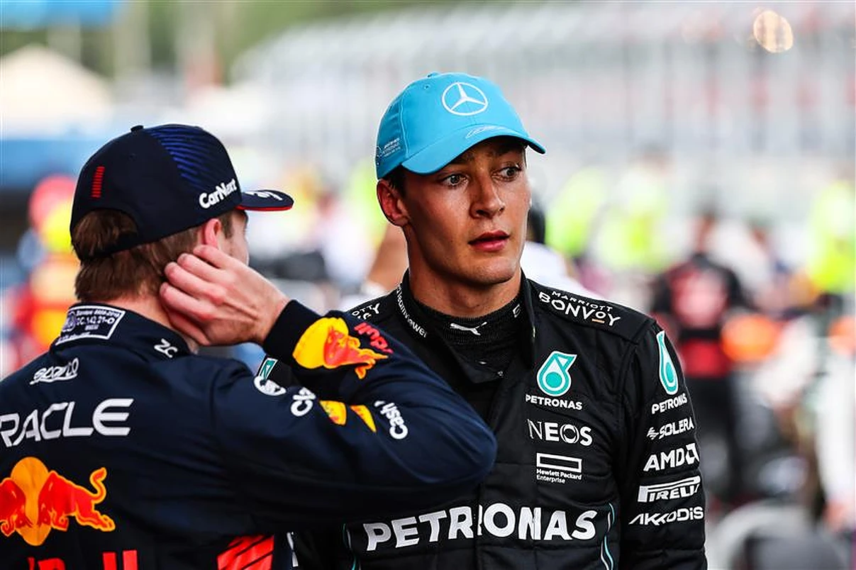 Lewis Hamilton disagrees with Russell's Max Verstappen warning